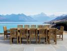 SET-320 13-pc Chelsea Rectangular Double Extension Dining Table Set