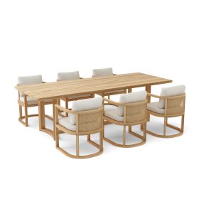 SET-223 7-pc Junus Dining Table Set