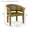Curve Armchair Extra Thick Wood