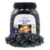 1/2" Black Fire Glass - 10 Lb Jar