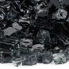 1/2" Black Fire Glass - 10 Lb Jar