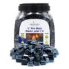 1/2" Black Luster Cubes - 10 Lb Jar