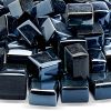 1/2" Black Luster Cubes - 10 Lb Jar