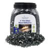 1/4" Black Reflective Fire Glass - 10 Lb Jar