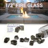 1/2" Clear Fire Glass - 10 Lb Jar