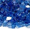 1/4" Cobalt Blue Reflective Fire Glass - 10 Lb Jar