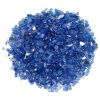 1/4" Cobalt Blue Reflective Fire Glass - 10 Lb Jar