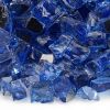 1/2" Cobalt Blue Reflective Fire Glass - 10 Lb Jar
