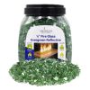 1/4" Evergreen Reflective Fire Glass - 10 Lb Jar