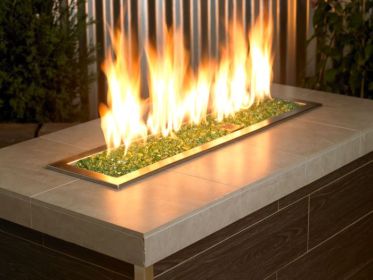 1/4" Evergreen Reflective Fire Glass - 10 Lb Jar