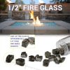 1/2" Gold Reflective Fire Glass - 10 Lb Jar