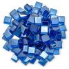 1/2" Pacific Blue Luster Cubes - 10 lb Jar