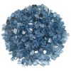 1/2" Pacific Blue Reflective Fire Glass - 10 Lb Jar