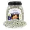 1/4" Platinum Reflective Fire Glass - 10 Lb Jar