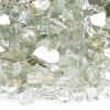 1/4" Platinum Reflective Fire Glass - 10 Lb Jar
