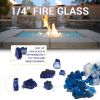 1/4" Platinum Reflective Fire Glass - 10 Lb Jar