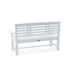 Sakura 2-Seater Teak Bench In White Finish