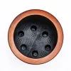 Shyo 8 Inch Self Watering Planter, Faux Wood ABS Body, Round, Dark Brown