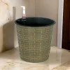 Hema 10 Inch Self Watering Planter, Wicker, Hand Woven Rattan, Brown Finish
