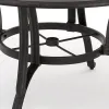 Simon Outdoor Dining Table, Round 47 Inch, Bronze Finished Cast Metal Frame