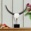 Wild & Beautiful Cow Skull, Resin