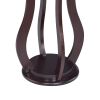 Contemporary Plant Stand With Bottom Storage Shelf, Brown