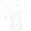 Contemporary Plant Stand With Bottom Storage Shelf, Brown