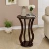 Contemporary Plant Stand With Bottom Storage Shelf, Brown