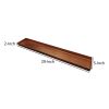 29 Inch Rectangular Metal Windowsill Planter Tray, Trim Edges, Large, Copper