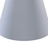 22 Inch Outdoor, Aluminum Side Table with Cone Shaped Base, White