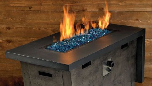 24" x 8" Rectangular Stainless Steel Drop-In Pan with Spark Ignition Kit - Natural Gas