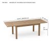 Bahama 95" Rectangular Table w/ Double Leaf Extensions
