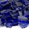 Dark Blue Recycled Fire Pit Glass - Medium - 10 Lb Jar