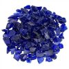 Dark Blue Recycled Fire Pit Glass - Medium - 10 Lb Jar