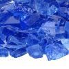Light Blue Recycled Fire Pit Glass - Medium - 10Lb Jar