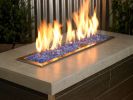 Light Blue Recycled Fire Pit Glass - Medium - 10Lb Jar