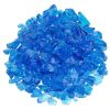 Turquoise Recycled Fire Pit Glass - Medium - 10 Lb Jar