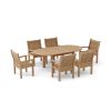 Bahama Sahara 7-Pieces 78" Oval Dining Set
