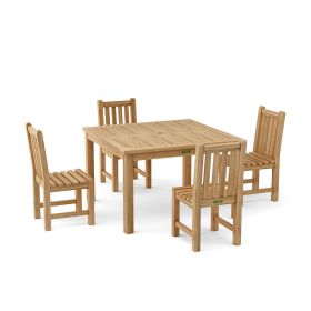 Windsor Classic Side Chair 5-Pieces Dining Table Set