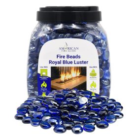 Royal Blue Luster Firebeads - 10 Lb Jar