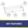 Linear Glass Flame Guard For 30" X 6" Linear Drop-In Fire Pit Pan