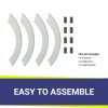 Round Glass Flame Guard for 25" Round Drop-In Fire Pit Pan