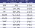 Round Glass Flame Guard for 25" Round Drop-In Fire Pit Pan