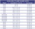 Square Glass Flame Guard for 30" Square Drop-In Fire Pit Pan