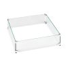 Square Glass Flame Guard for 30" Square Drop-In Fire Pit Pan