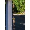 Pure Copper Rings 8.5-ft Rain Chain Rain Gutter Downspout