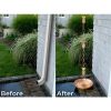 Pure Copper Rings 8.5-ft Rain Chain Rain Gutter Downspout
