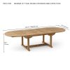 Bahama 117" Oval Extension Table w/ Double Extensions