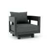 Coronado Aluminum Swivel Armchair