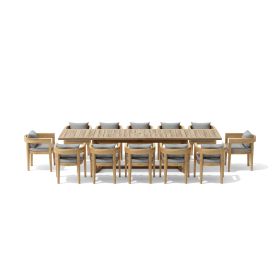 SET-175 13-pc Coronado Extension Dining Table Set